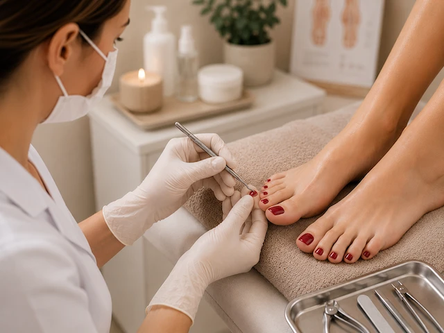 Pedicure podologiczny + lakier hybrydowy