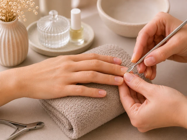Usunięcie hybrydy + pełny manicure